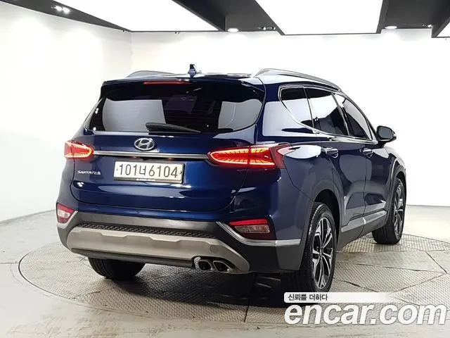 HYUNDAI SANTA FE 2020 — 202 061 км, синий, Корея — под ключ — фото 4