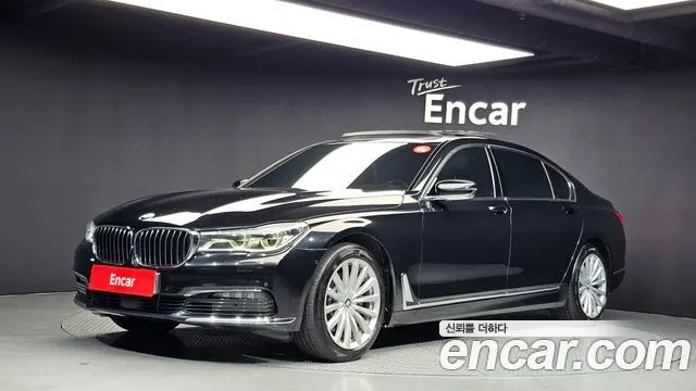 BMW 7 SERIES 2016 — 179 386 км, чёрный, Корея — под ключ — фото 1