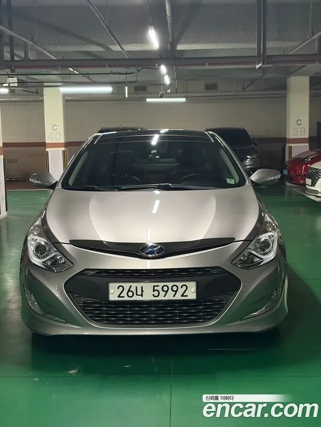 HYUNDAI SONATA HYBRID 2012 — 135 121 км, серебристо-серый, Корея — под ключ — фото 3