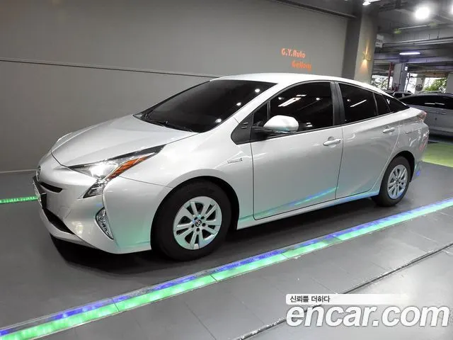 TOYOTA PRIUS 2018 — 146 355 км, серебристый, Корея — под ключ — фото 11