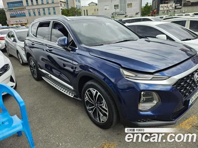 HYUNDAI SANTA FE 2019 — 119 600 км, синий, Корея — под ключ — фото 2