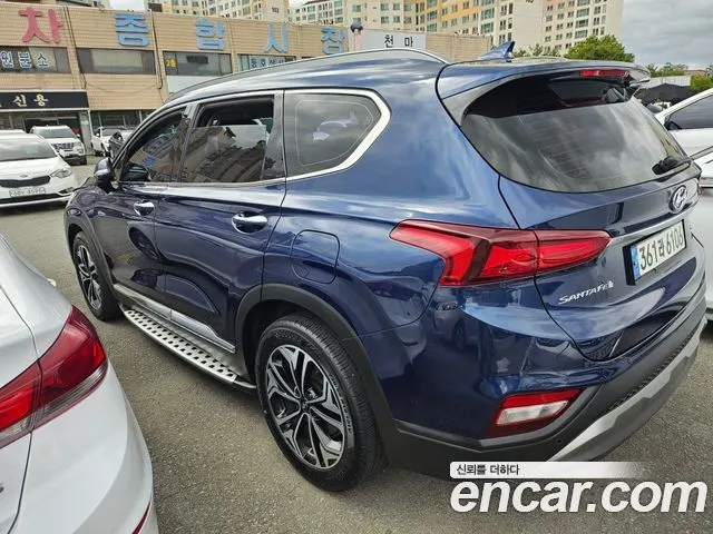 HYUNDAI SANTA FE 2019 — 119 600 км, синий, Корея — под ключ — фото 4