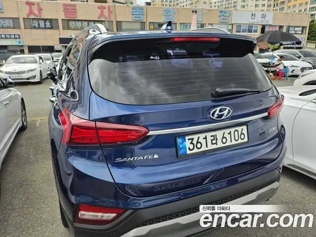 HYUNDAI SANTA FE 2019 — 119 600 км, синий, Корея — под ключ — фото 5