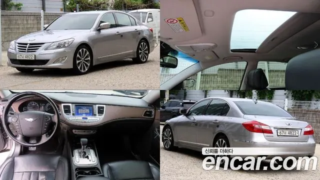 HYUNDAI GENESIS 2012 — 272 777 км, серебристо-серый, Корея — под ключ — фото 1