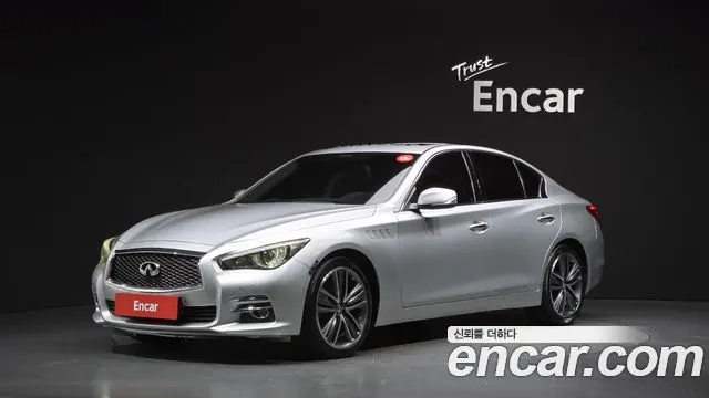 INFINITI Q50 2014 — 149 210 км, серебристо-серый, Корея — под ключ — фото 1