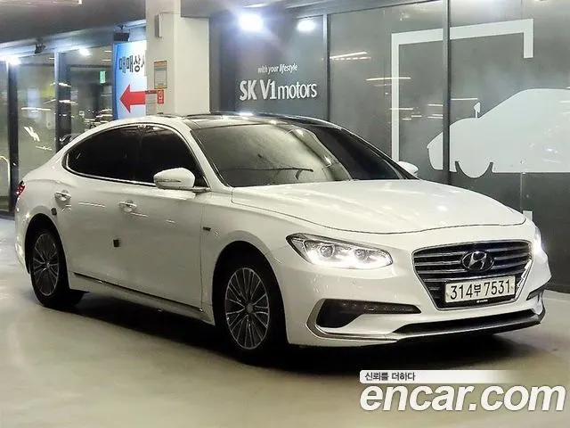HYUNDAI GRANDEUR HYBRID 2019 — 215 348 км, белый, Корея — под ключ — фото 1