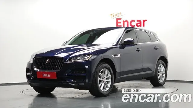 JAGUAR F-PACE 2017 — 82 378 км, синий, Корея — под ключ — фото 1