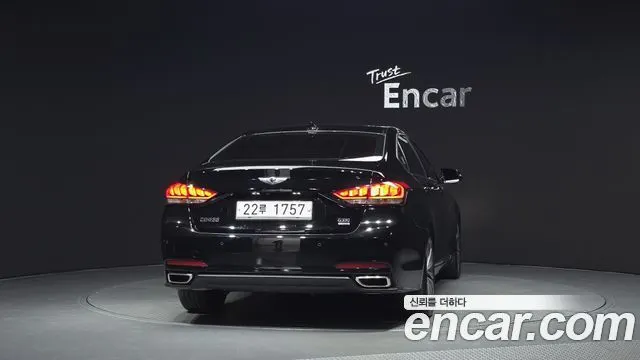 HYUNDAI GENESIS DH 2015 — 12 411 км, чёрный, Корея — под ключ — фото 4