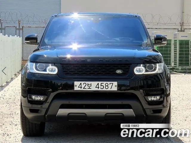 LAND ROVER RANGE ROVER SPORT 2017 — 126 237 км, чёрный, Корея — под ключ — фото 2