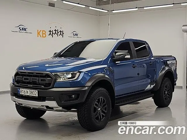 FORD RANGER 2022 — 45 297 км, синий, Корея — под ключ — фото 1