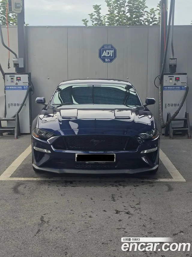 FORD MUSTANG 2019 — 65 000 км, синий, Корея — под ключ — фото 1