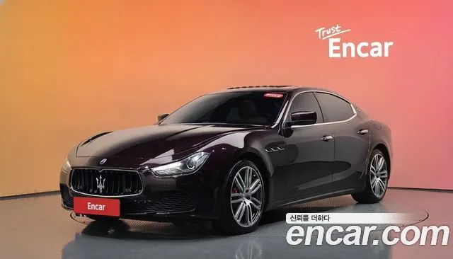 MASERATI GHIBLI 2016 — 77 854 км, бордовый, Корея — под ключ — фото 2
