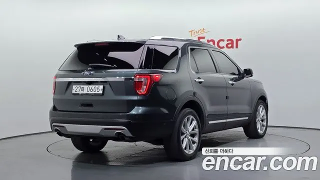 FORD EXPLORER 2016 — 124 906 км, тёмно-зелёный, Корея — под ключ — фото 2