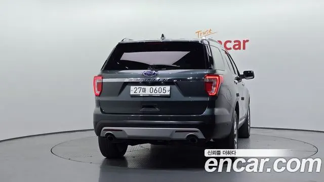 FORD EXPLORER 2016 — 124 906 км, тёмно-зелёный, Корея — под ключ — фото 4