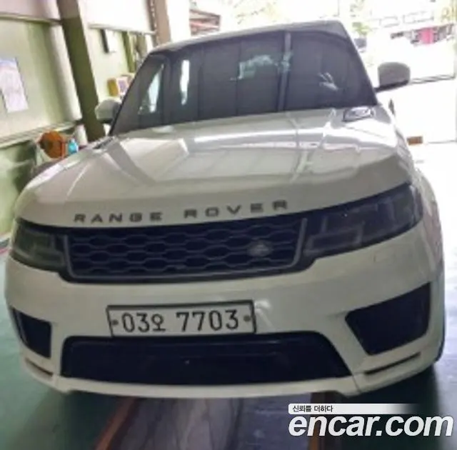 LAND ROVER RANGE ROVER SPORT 2018 — 121 740 км, белый, Корея — под ключ — фото 1
