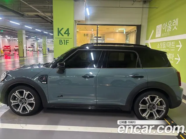 MINI COOPER S COUNTRYMAN 2024 — 48 500 км, бирюзовый, Корея — под ключ — фото 4