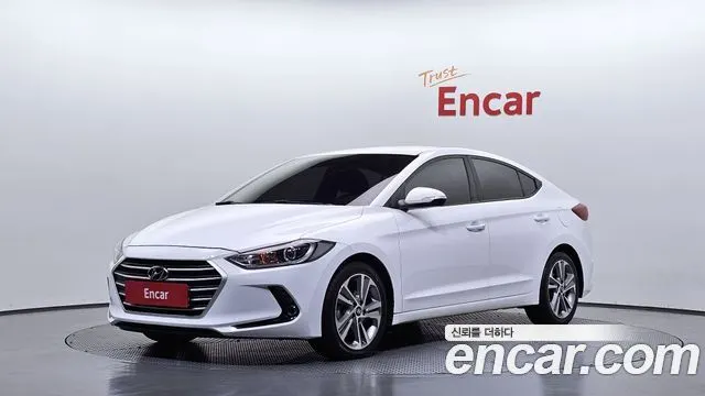 HYUNDAI AVANTE 2018 — 107 342 км, белый, Корея — под ключ — фото 1
