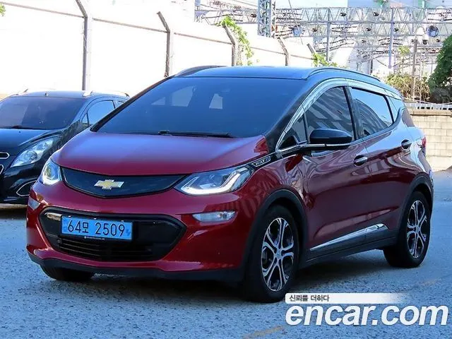 CHEVROLET BOLT 2019 — 128 484 км, красный, Корея — под ключ — фото 1