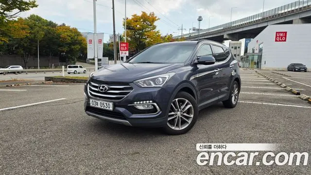 HYUNDAI SANTA FE 2017 — 169 648 км, синий, Корея — под ключ — фото 1