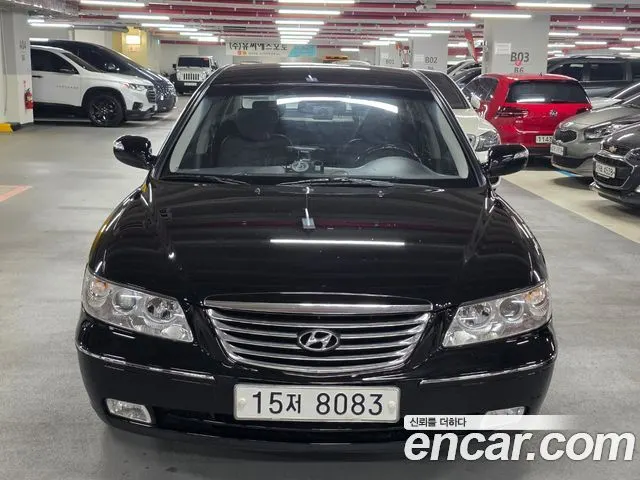 HYUNDAI GRANDEUR NEW LUXURY 2010 — 108 000 км, чёрный, Корея — под ключ — фото 1