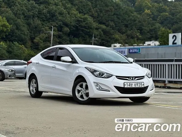 HYUNDAI AVANTE 2014 — 104 000 км, белый, Корея — под ключ — фото 2